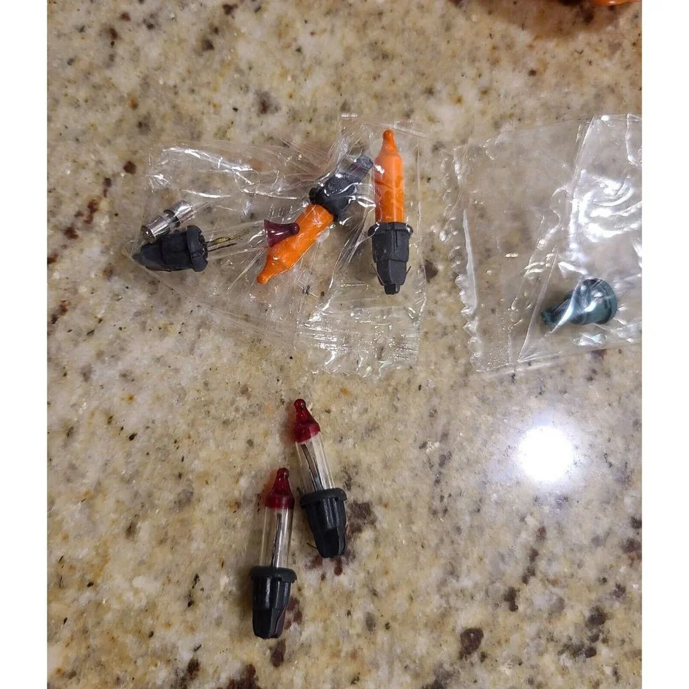 Halloween String Light Jack O Lantern Covers lot of 20 Cut Out Faces and Fuses